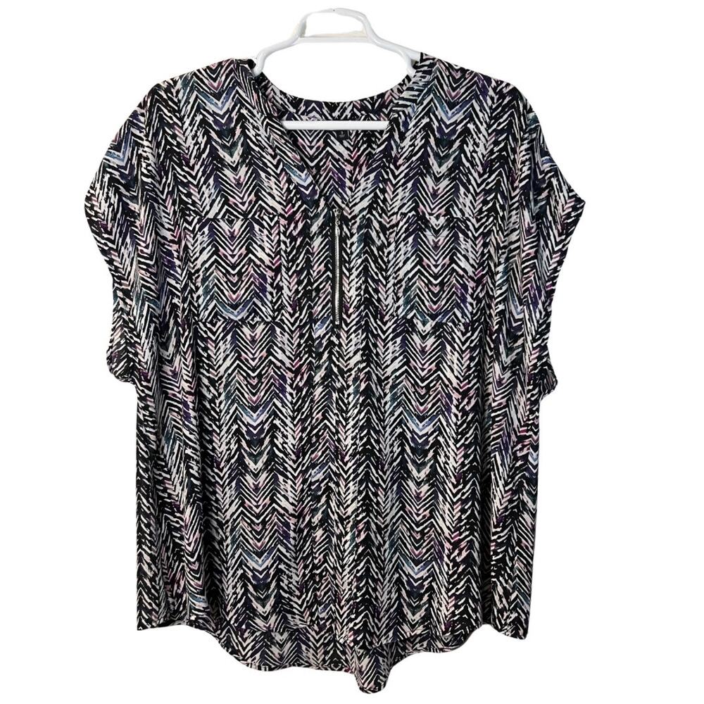 Torrid Women’s Abstract Print Sleeveless Blouse Size 3X